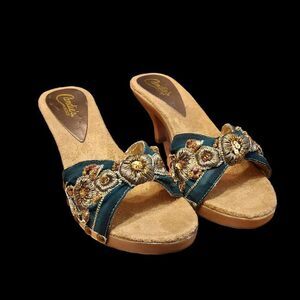 Chic Embroidered Slide Sandals